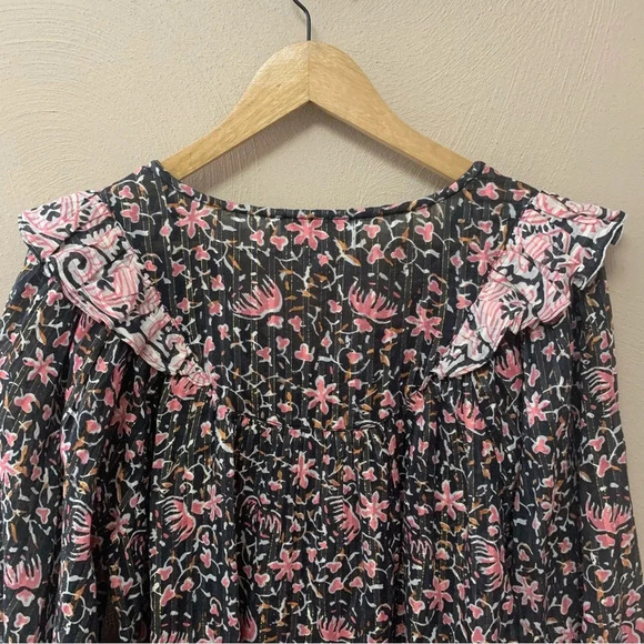 Cleobella Brynlee Blouse in Fan Print Size Large - Picture 9 of 13